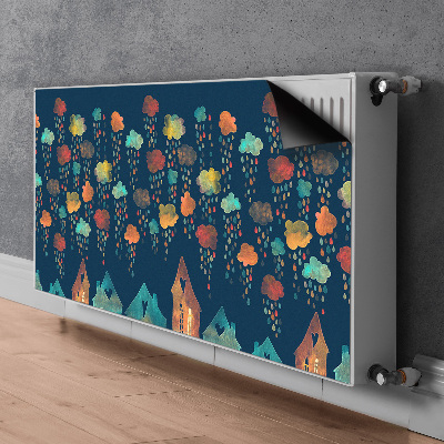 Magnetische bedrukte mat Kleurrijke huizen