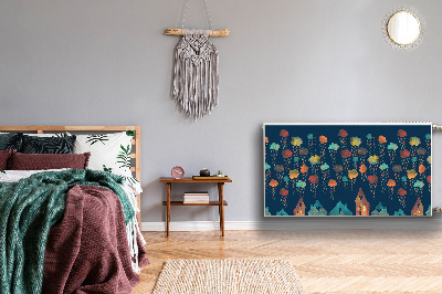 Magnetische bedrukte mat Kleurrijke huizen