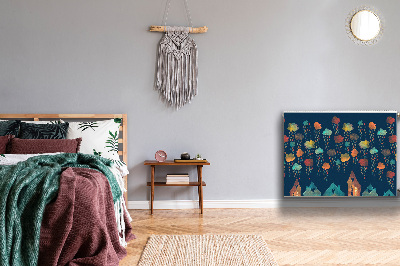 Magnetische bedrukte mat Kleurrijke huizen