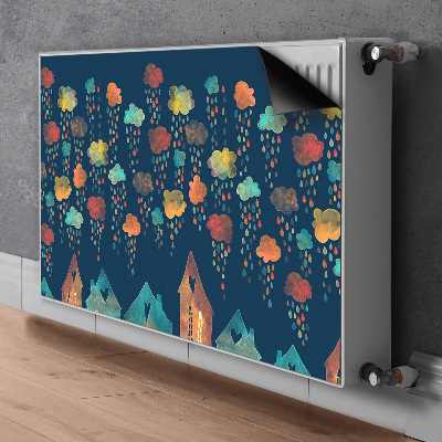 Magnetische bedrukte mat Kleurrijke huizen
