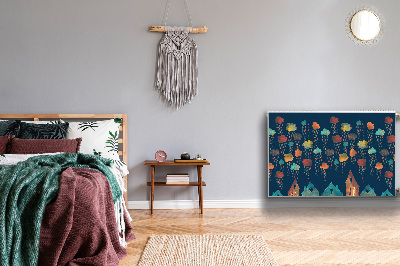 Magnetische bedrukte mat Kleurrijke huizen