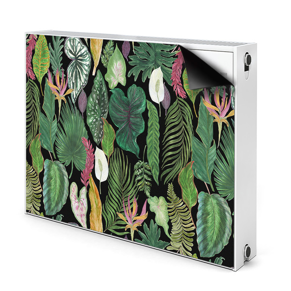 Magnetische radiatormat Tropische bladeren