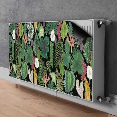 Magnetische radiatormat Tropische bladeren