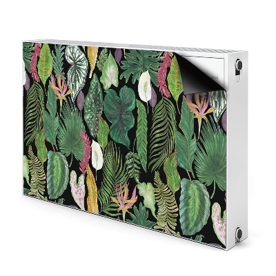 Magnetische radiatormat Tropische bladeren
