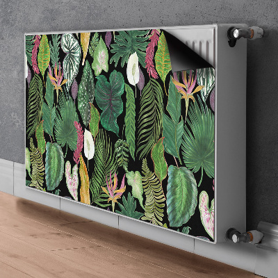 Magnetische radiatormat Tropische bladeren