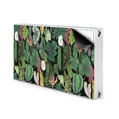Magnetische radiatormat Tropische bladeren