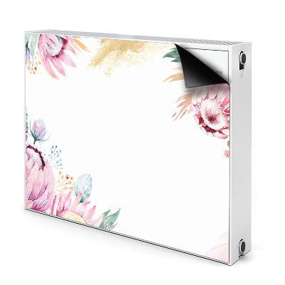 Magnetische bedrukte mat Bloemenframe