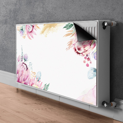Magnetische bedrukte mat Bloemenframe