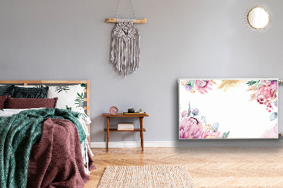 Magnetische bedrukte mat Bloemenframe