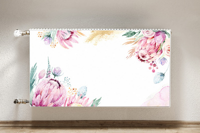 Magnetische bedrukte mat Bloemenframe