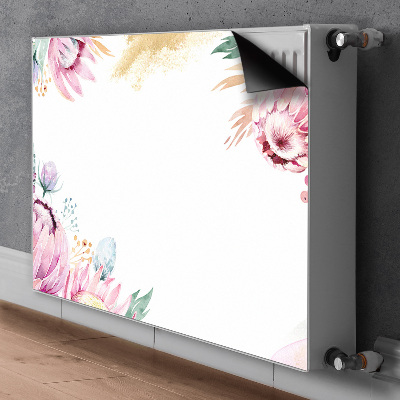 Magnetische bedrukte mat Bloemenframe