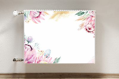 Magnetische bedrukte mat Bloemenframe