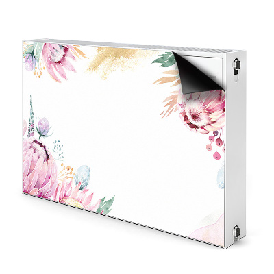 Magnetische bedrukte mat Bloemenframe
