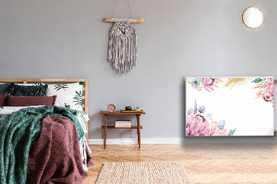 Magnetische bedrukte mat Bloemenframe