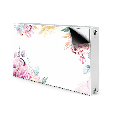 Magnetische bedrukte mat Bloemenframe