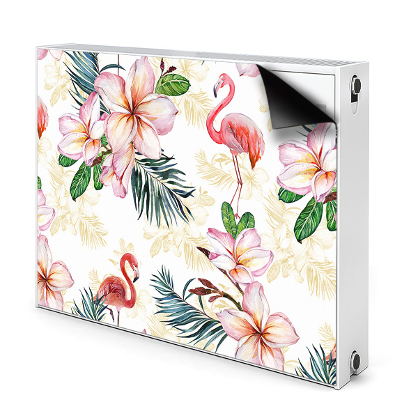 Decoratieve radiatormat Vlammen in bloemen