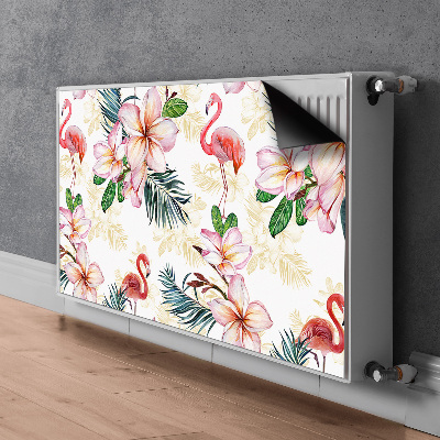 Decoratieve radiatormat Vlammen in bloemen