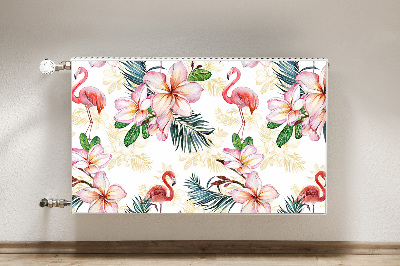 Decoratieve radiatormat Vlammen in bloemen