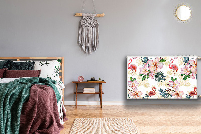 Decoratieve radiatormat Vlammen in bloemen