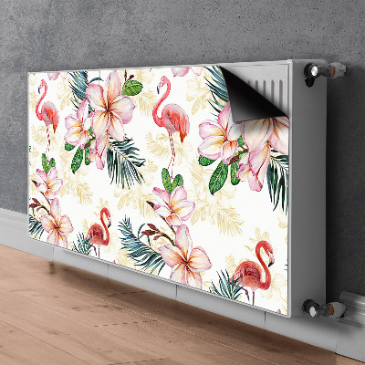 Decoratieve radiatormat Vlammen in bloemen