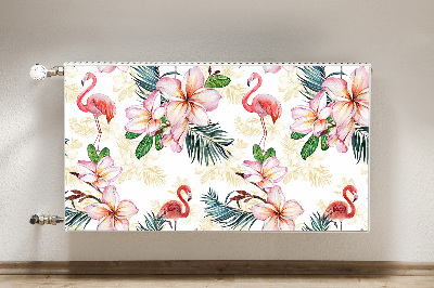 Decoratieve radiatormat Vlammen in bloemen