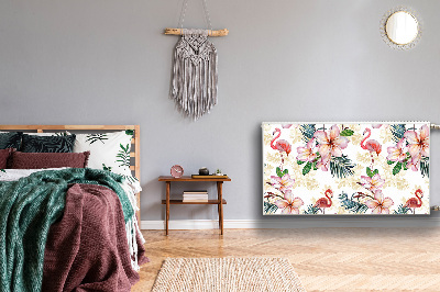 Decoratieve radiatormat Vlammen in bloemen
