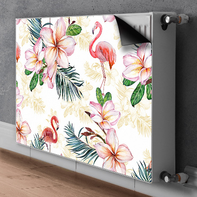 Decoratieve radiatormat Vlammen in bloemen