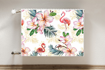 Decoratieve radiatormat Vlammen in bloemen