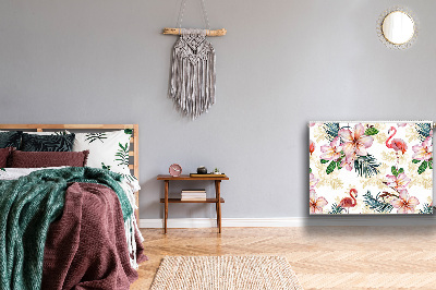 Decoratieve radiatormat Vlammen in bloemen