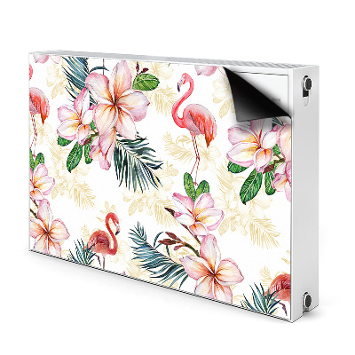 Decoratieve radiatormat Vlammen in bloemen