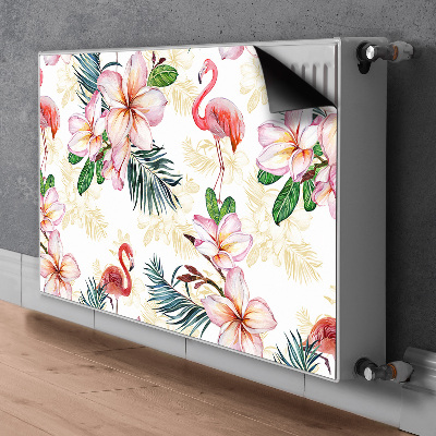 Decoratieve radiatormat Vlammen in bloemen