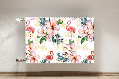 Decoratieve radiatormat Vlammen in bloemen
