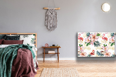 Decoratieve radiatormat Vlammen in bloemen
