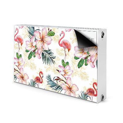 Decoratieve radiatormat Vlammen in bloemen