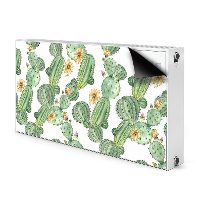 Magnetische bedrukte mat Cacti met bloemen