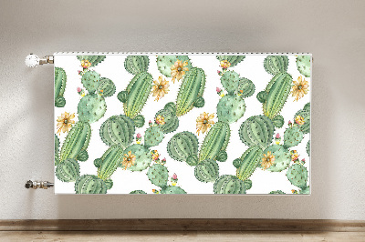 Magnetische bedrukte mat Cacti met bloemen