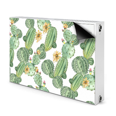 Magnetische bedrukte mat Cacti met bloemen