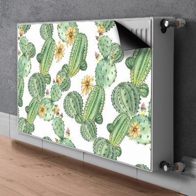 Magnetische bedrukte mat Cacti met bloemen