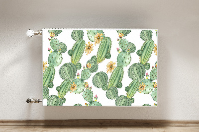 Magnetische bedrukte mat Cacti met bloemen