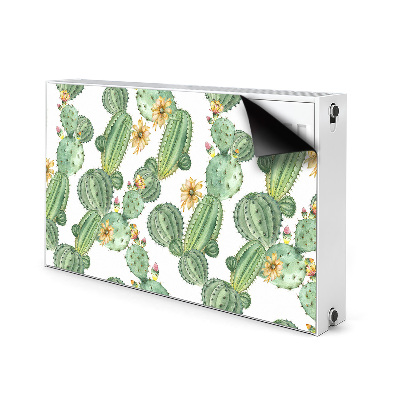 Magnetische bedrukte mat Cacti met bloemen