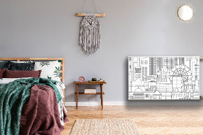 Magnetische radiatormat Geschetste stad