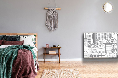 Magnetische radiatormat Geschetste stad