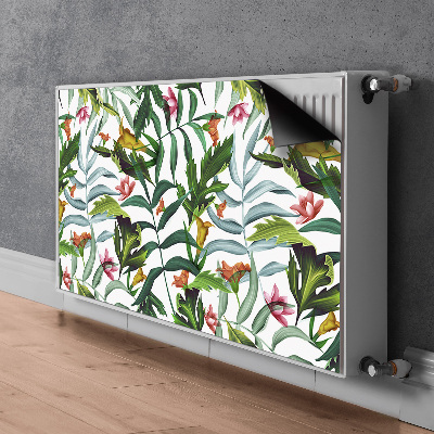 Magnetische radiatormat Tropische flora