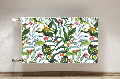 Magnetische radiatormat Tropische flora