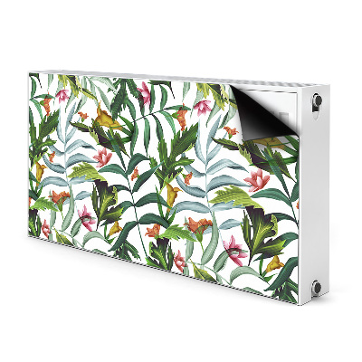Magnetische radiatormat Tropische flora