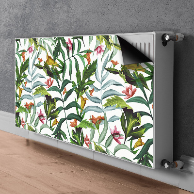 Magnetische radiatormat Tropische flora