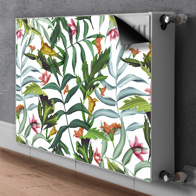 Magnetische radiatormat Tropische flora