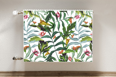 Magnetische radiatormat Tropische flora