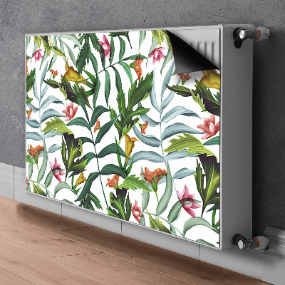 Magnetische radiatormat Tropische flora