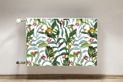 Magnetische radiatormat Tropische flora